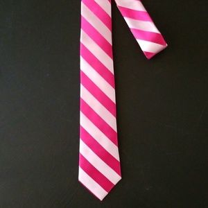 NEW! Fuchsia Stripe Skinny Tie